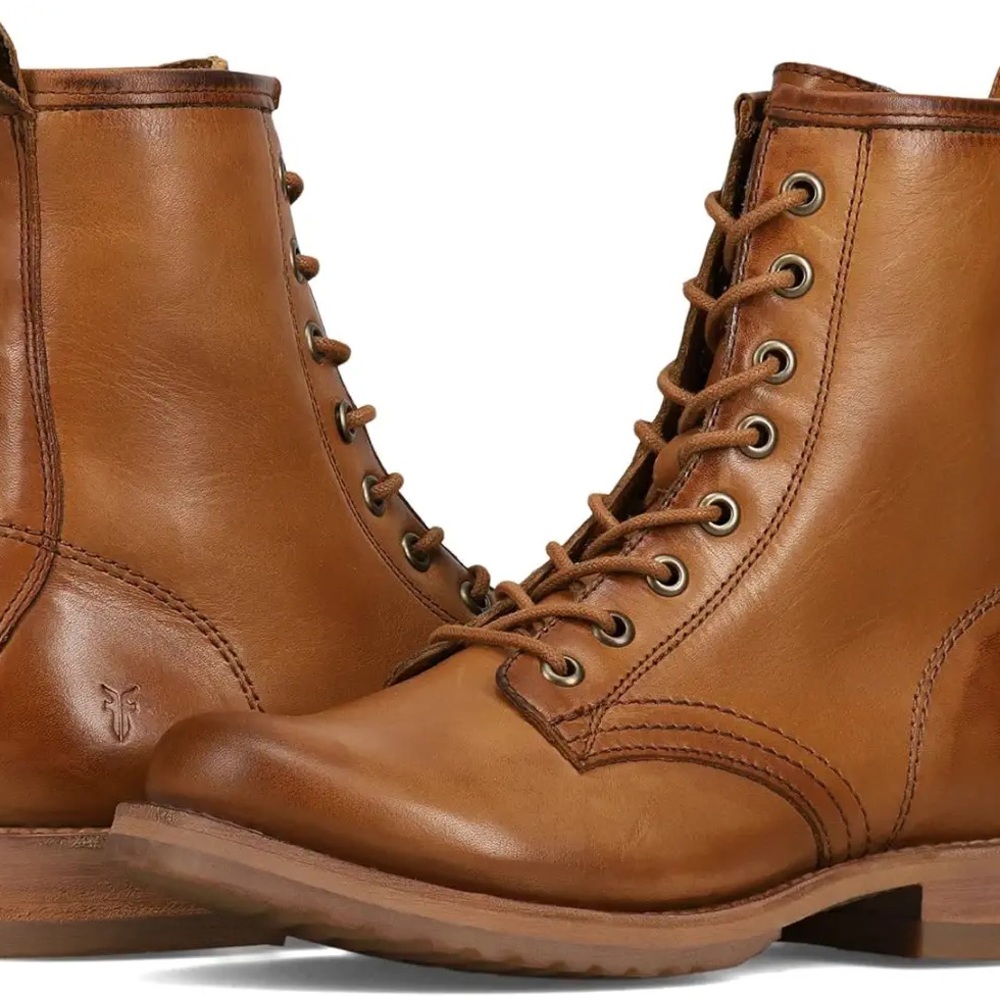 New in a Box Frye VERONICA FLEX COMBAT Boots 
Color: Caramel 
Size: 8.5
